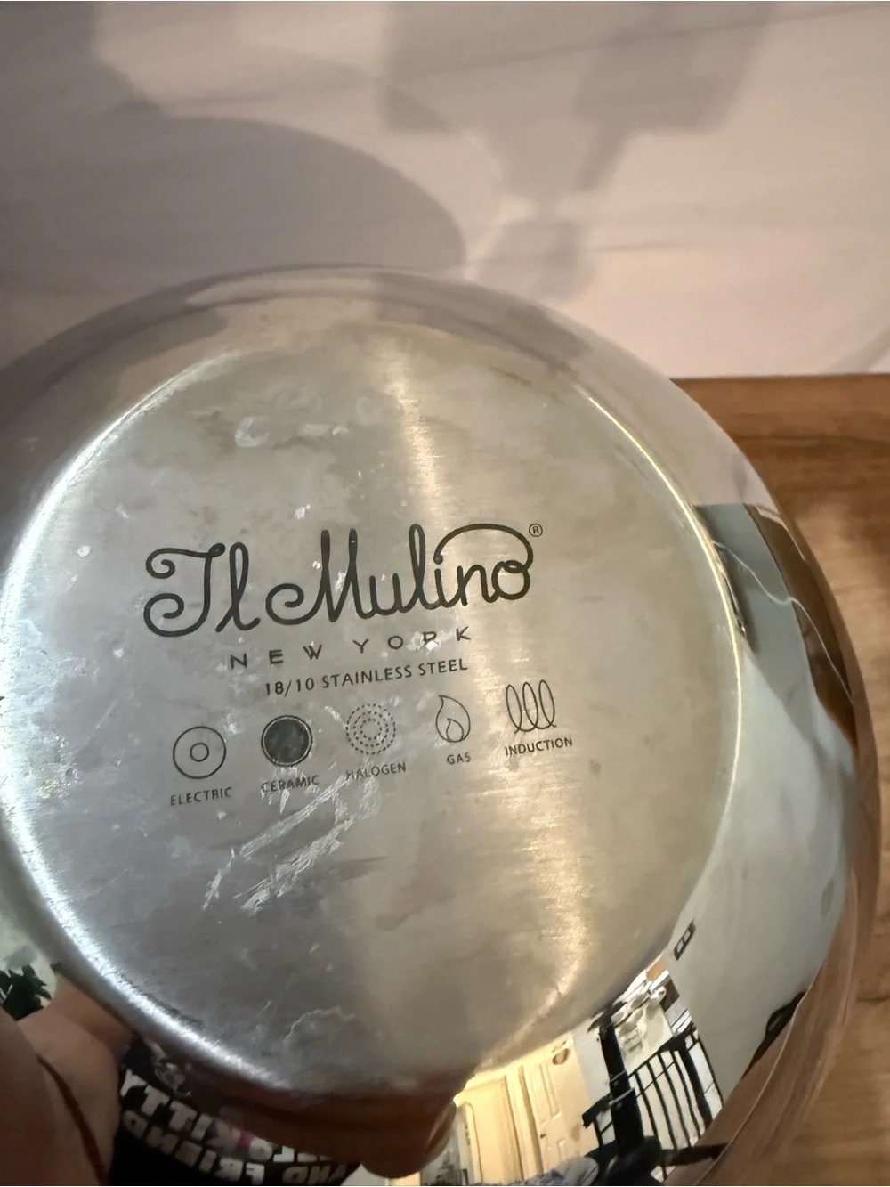 Il Mulino New York 18/10 Stainless Steel Stovetop Tea Kettle Induction